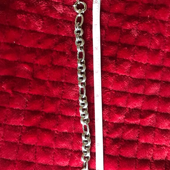 Sterling silver (925) link bracelet. UNIQUE & RARE - Picture 5 of 6